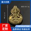 Colgante de Bodhisattva de latón, estatuas de Buda Bodhisattva Emeishan Puxian, llavero con tarjeta de Buda Sutra del Corazón, regalo creativo de paz.