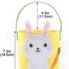 Nueva cesta de Pascua para niños, decoración de fiesta de conejo, bolsa tote de fieltro, almacenamiento para juguetes y dulces de Pascua