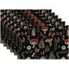 Venda Quente Transfronteiriça Primavera e Verão Florais de Linho Personalizados Porta-Copos, Tapetes Impressos Isolantes Térmicos, Porta-Copos Retangulares para Mesa de Jantar, Jogos Americanos Atacado