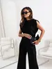 2025 Europa y Estados Unidos transfronterizo verano nuevo estación independiente AliExpress moda color sólido irregular traje femenino nicho lujo