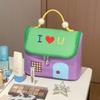 Liteng Dopamine House Neceser para Mujer de Gran Capacidad Portátil Nuevo 2025 Impermeable Color Caramelo Ligero Bolsa de Almacenamiento