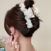 Pinza de Presión de Burbujas de Nube de Malla Súper Hada Pinza de Tiburón Elegante para la Parte Trasera de la Cabeza de Mujer Pantalla Avanzada para el Cabello Accesorios Grandes para el Cabello