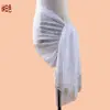 Bufanda Larga de Poliéster de Color Puro con Estampado Paisley y Encaje de Anacardo para Mujer, Nueva, de Venta Transfronteriza
