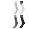 Meias Compressivas Esportivas para Panturrilha para Outono e Inverno, Meias de Yoga para Mulheres, Meias Longas de Compressão Profissional Antiderrapantes para Fitness Corrida Pilates