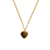 Colgante de cristal natural ágata amor transfronterizo colgante colgante cabeza chapada piedra natural collar piedra cristal al por mayor