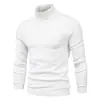 Outono e inverno novo suéter casual masculino de cor sólida pulôver comércio exterior suéter casual masculino de gola alta suéter transfronteiriço