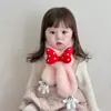 Bufanda de Invierno para Niños Nueva de Felpa Linda Engrosada Cálida Cruzada Protector de Cuello a Prueba de Viento para Bebés al Aire Libre