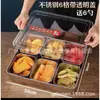 Caja de Condimentos Japonesa de Acero Inoxidable Caja de Condimentos para PC Caja de Condimentos Rectangular para Cocina de Hotel con Tapa Caja de Sabores Caja Multiusos