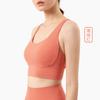 2024 Novo Colete Esportivo Nu Feminino À Prova de Choque Cruz Bonita Costas Fitness Roupa Interior Correndo Sutiã Esportivo Ao Ar Livre