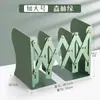 Soporte de Libro Retráctil Soporte de Libro de Escritorio Estante de Almacenamiento de Libros con Portalápices Pinza para Libros Metal Engrosado Plegable