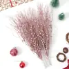 Bigodes de Dragão em Pó Dourado de Natal 42cm Decoração de Feriado Brilho Lantejoula Galhos de Árvore de Natal Cacho Adereços para Foto