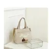 Bolsa de Lona Portátil con un Diseño Elegante, Bolso de Hombro Sencillo para Salidas, Bolso de Mano Compacto, Engrosado para el Viaje Diario, Bolsa para el Almuerzo para el Trabajo