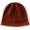 Nuevo gorro acolchado 100% cachemira pura, un gorro de punto versátil para hombres y mujeres, perfecto para mantenerse abrigado y protegerse del frío en otoño e invierno