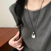 Colar Gota de Água Fosca Estilo Ins Coreano para Mulheres Design de Nicho Corrente para Clavícula Novo Estilo 2026 Acessório Versátil Individual-