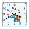 Reloj de Cuarzo Cuadrado Personalizado, Reloj Cuadrado Simple y Creativo para Sala de Estar, Reloj Silencioso de Exportación, Reloj Cuadrado de Plástico