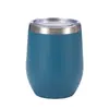 Fornecimento Direto Transfronteiriço Copo de Ovos em Forma de U 12oz Aço Inoxidável 304 Taça de Vinho Tinto de Barriga Grande Copo com Isolamento a Vácuo de Camada Dupla para Quente e Frio