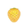 Juguete de apretar Caramelo de Malta de Fresa, Juguete Transparente con Purpurina para Alivio del Estrés, Q-Soft, Diseño Realista de Fruta, Gadget para Alivio del Estrés Infantil