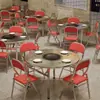 Mesa de Aço Inoxidável 201, Dobrável, Adequada para Barracas de Rua, Churrasco, Uso Doméstico, Uso Comercial, Modelo Portátil