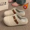 Chinelos de Algodão Impermeáveis para Mulheres 2026 Novo Estilo Outono/Inverno Interno Casa Fechados na Parte de Trás Solado Grosso Chinelos de Algodão Birkenstock para Senhoras Podem Ser Usados ao Ar Livre