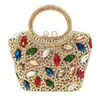 Bolsa de Festa Transfronteiriça Nova Incrustada de Diamantes Bolsa Vertical de Ombro Único Transversal Bolsa Feminina Banquete Europeu e Americano Bolsa Clutch de Mão Totalmente Cravejada de Diamantes
