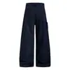 Calça Larga de Trabalho Estilo Americano para Rua Design com Vibe Solta Tendência Bolso Bordado Comprimento Total Calça Casual para Homens