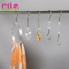 Gancho acrílico largo en S gancho de metal transparente gancho en S especial para tienda de ropa gancho con anillo de cristal pinza para ropa al por mayor