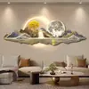 Relógios e Relógios, Pinturas para Decoração de Sala de Estar, Novas Novas Pinturas para Pendurar na Parede de Fundo de Sofá Chinoiserie, Pinturas de Luminária de Parede com Paisagem de Luxo Acessível Moderno