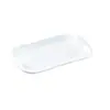 Plato Blanco de Melamina para Snacks y Platos Fríos, Plato para Snacks KTV Bar, Plato Comercial para Guarniciones, Plato para Semillas y Papas Fritas, Vajilla de Imitación Porcelana