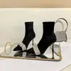 Tendência de Moda 2026 Estilo Coreano Outono/Inverno Novas Botas de Moda Femininas com Decoração de Strass, de Calçar, com Salto Alto, Botas de Cano Curto de Borracha