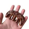 Sándalo Dorado Flor de Loto Madera de Pescado Peine Fabricante Mayorista Peine de Meridianos Listo para Usar Engrosado Peine de Masaje de Madera