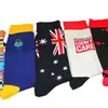 Calcetines de algodón para hombre creativos de caña personalidad calcetines transfronterizos caricatura al por mayor algodón personalidad estilo europeo y americano calcetines de animales y frutas