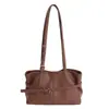 Bolso Tote Casual Retro para Viajeros 2025 Invierno Nuevo Estilo Textura de Alta Gama Elegante Bolso de Hombro/Axila de Lujo Ligero