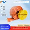 Tubo barril à prova de fogo de alta temperatura resistente à prova de silicone invólucro de fibra de vidro rosqueamento cabo cabo de manga protetora tubo