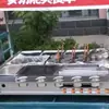 Carrito de operación de puesto de comida multifuncional, carrito de snacks, carrito de empuje, triciclo eléctrico para desayunos, food truck móvil