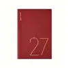 Kajie 2027 Planificador de Rayas Verticales Cuaderno A5 Manual de Eficiencia Cuaderno de Negocios Logo Personalizado
