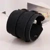 Comercio exterior europeo y americano exportación joyería punk pulsera ancha de cuero suministro estable fábrica directa pulsera de cuero genuino