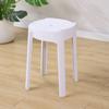 Moda Escandinava Taburete Redondo Plástico Engrosado Taburete para Adultos Apilable Banco para Mesa de Comedor Silla para el Hogar Taburete de Repuesto Taburete Alto