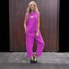 Nuevo Algodón y Lino Primavera y Verano 2024 Moda Casual Suelto Dos Piezas Top sin Mangas Pantalones Sueltos Traje de Mujer