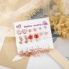 Brincos de Natal transfronteiriços europeus e americanos, conjunto de três peças de árvore de Natal, chapéu de Natal e floco de neve, fornecimento de fabricantes de brincos