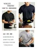 Camiseta de Manga Corta de Algodón Mercerizado con Amoníaco Líquido de los 80 para Hombre en Verano, Antibacteriana, Antiácaros, Sensación Fresca de Algodón Puro de Media Manga con Bordado Personalizado Estilo Chino