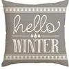 Funda de almohada de lino navideña, pieza única, para el hogar, sala de estar, sofá, funda de cojín decorativa, almohada lumbar para coche