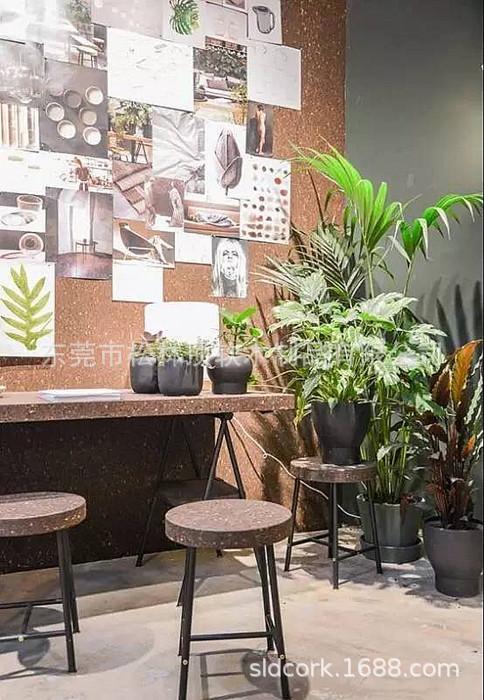 成卷大碎花软木卷材效果