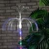 Lámpara de Medusa de Fibra Óptica Solar Transfronteriza Lámpara de Suelo para Paisaje Exterior Patio Luz LED Decorativa de Atmósfera que Cambia de Color