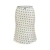 Saia Midi Estilo Pintura a Óleo de Verão com Laço Floral, Nova Saia Midi de Cintura Alta Emagrecedora Estilo Férias para Mulheres