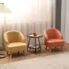 Sofá individual de tejido técnico balcón apartamento pequeño dormitorio sin lavado cómodo sofá perezoso madera maciza nórdica simple moderno