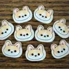 Botones con Forma Linda de Corgi de Dibujos Animados Hechos a Mano DIY Decoración de Camisa Ropa de Muñeca Accesorios para Niños Botones de Costura a Mano