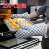 Luvas de Cozinha de Silicone com Isolamento Térmico para Dois Dedos do Fabricante, Luvas Resistentes a Altas Temperaturas Anti-Queimaduras, Luvas para Forno e Micro-ondas, Ferramentas de Assar