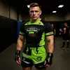 Conjunto de Treino de Boxe Luta MMA Artes Marciais Corrida Fitness Esportes Traje Sanda Manga Curta