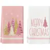 Paños de cocina navideños más vendidos transfronterizos, manteles estampados de temática navideña invernal y toallas festivas, todos personalizables