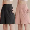 Shorts Esportivos Largos Plus Size para Mulheres Gorduchas Anti-Exposição Secagem Rápida Calças de Cinco Pontos Calças para Treinamento de Yoga Corrida Fitness Verão